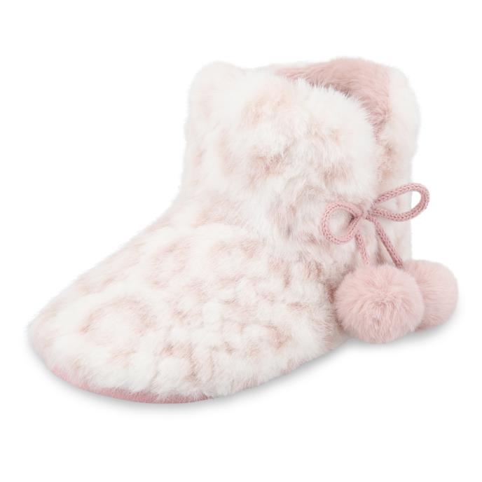 totes toasties® Kids Boot Slippers Pink / White Extra Image 3